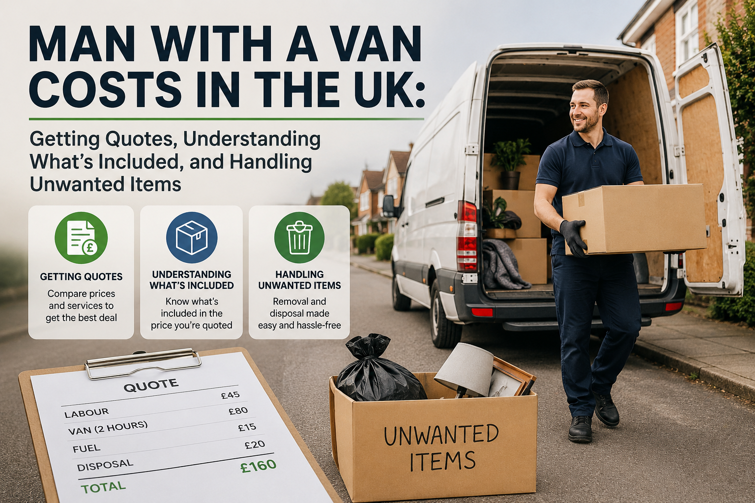Man With a Van Costs in the UK: Getting Quotes, Understanding What's Included, and Handling Unwanted Items