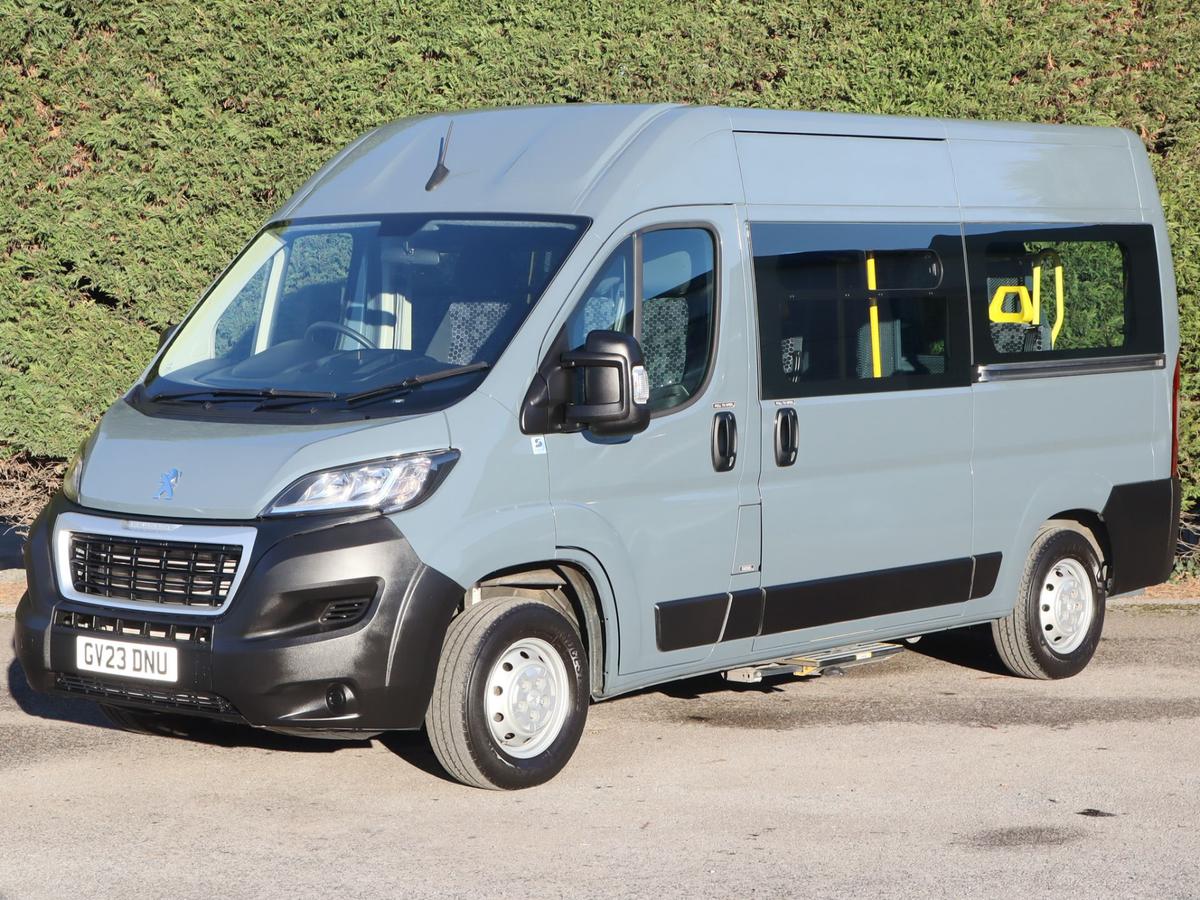 2023 (23) Peugeot Boxer 335 Professional Premium+, 2.2HDI, 140BHP, L2 H2 MWB 5 Seat Wheelchair Accessible Vehicle (WAV) Minibus
