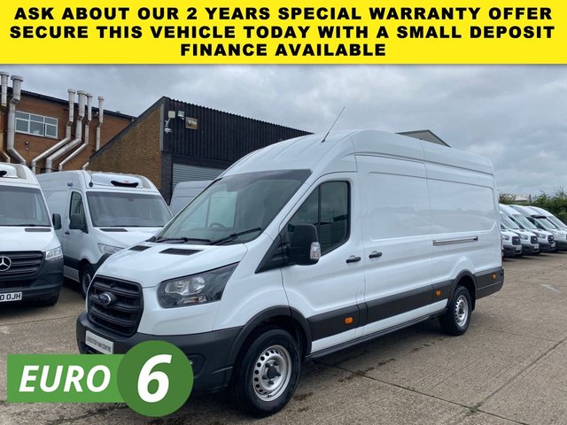 2023 Ford Transit T350 2.0 TDCi EcoBlue XLWB Jumbo High Roof – 130BHP | Euro 6 | 1 Owner | ULEZ Compliant | Finance & PX Welcome
