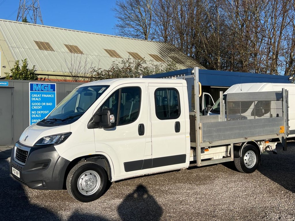 2017 Peugeot Boxer 2.2 HDi 335 L3 Dropside Crew Cab | Only 27,000 Miles | Ex-MOD | Full Service History