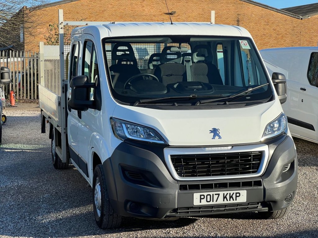 2017 Peugeot Boxer 2.2 HDi 335 L3 Dropside Crew Cab | Only 27,000 Miles | Ex-MOD | Full Service History - Thumbnail 2