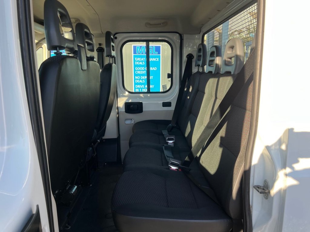 2017 Peugeot Boxer 2.2 HDi 335 L3 Dropside Crew Cab | Only 27,000 Miles | Ex-MOD | Full Service History - Thumbnail 8
