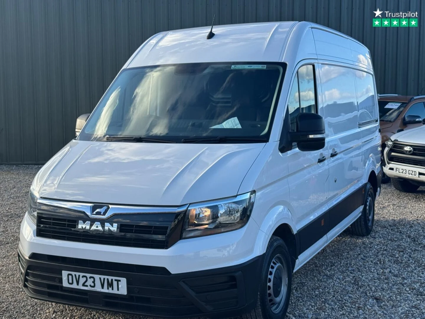 2023 MAN TGE 3.140 Lion XS SWB Panel Van β Medium Roof | Euro 6 | Air Con | Sensors | White | ULEZ Compliant - Thumbnail 2