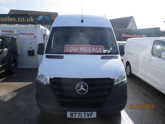 2021 Mercedes-Benz eSprinter Progressive L2 H2 Electric Panel Van – Automatic, 55kWh, 71 Plate - Thumbnail 2