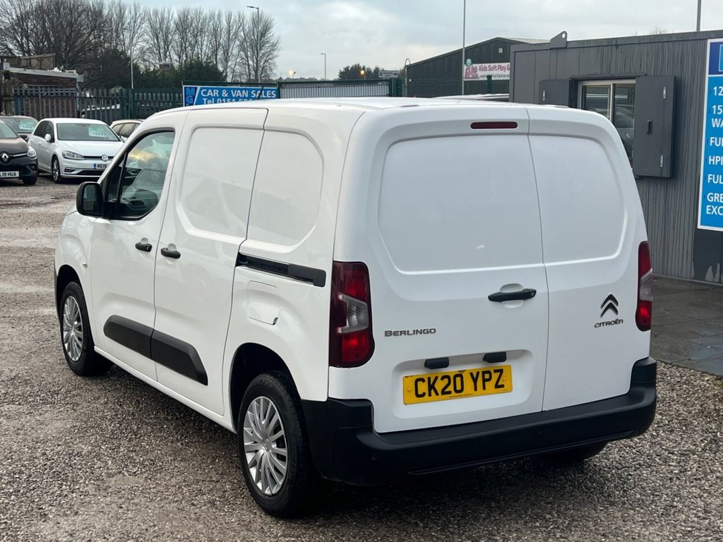 2020 Citroën Berlingo 1.5 BlueHDi 650 Enterprise M Panel Van SWB – Euro 6 | 75PS | 1 Owner - Thumbnail 3